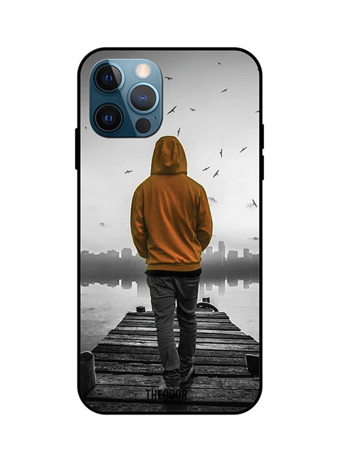 Theodor Protective Case Cover For iPhone 12 Pro Boy In Hood Multicolour