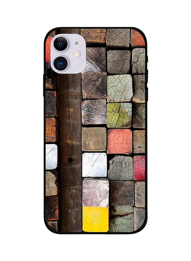 Wood Box Protective Case Cover For Apple iPhone 12 Multicolour