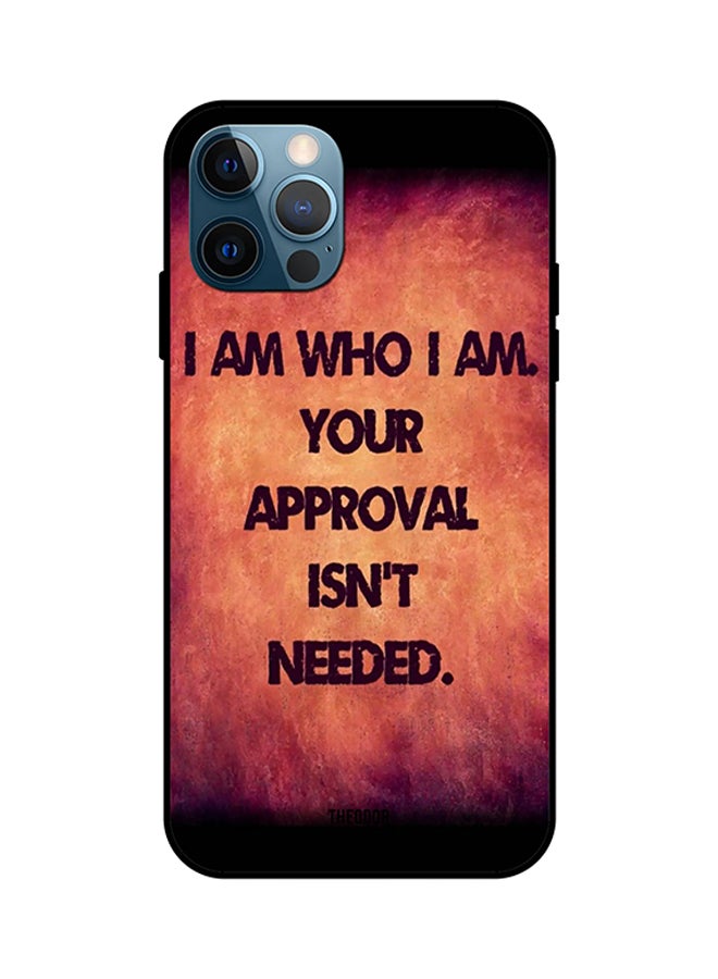 Protective Case Cover For iPhone 12 Pro I Am Who I Am Multicolour