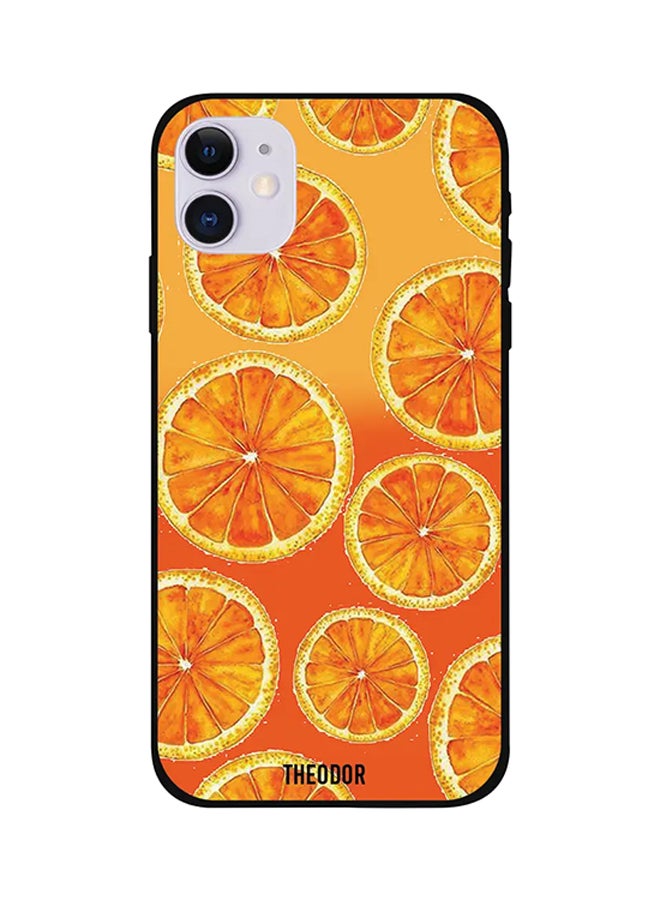 Theodor The Lemons Protective Case Cover For Apple iPhone 12 Orange