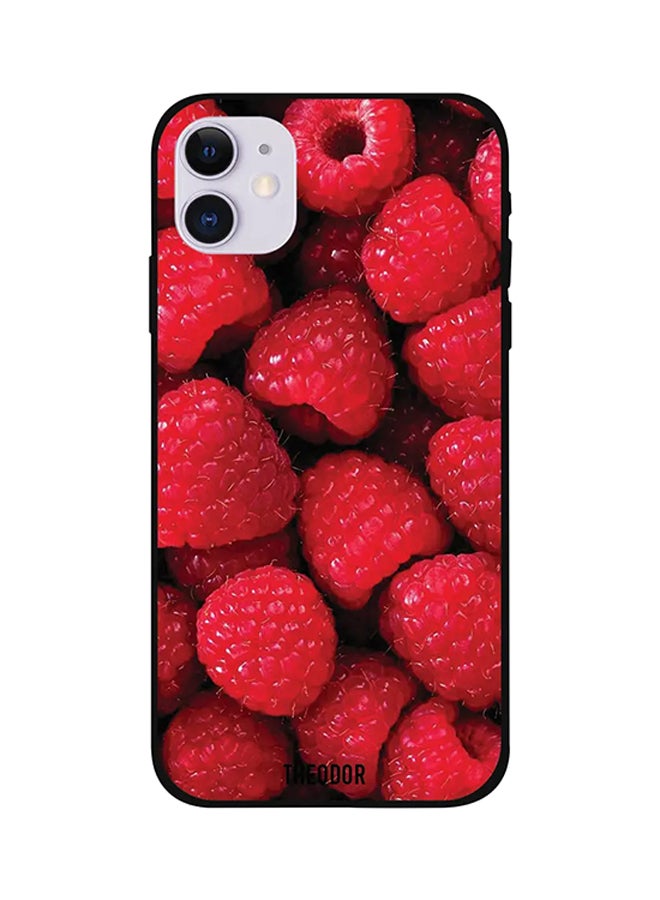 Theodor Raspberries Protective Case Cover For iPhone 12 Red