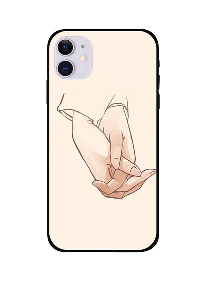 Theodor Protective Case Cover For iPhone 12 Touch Hand Beige