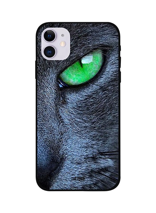 Theodor Mini Cat Eye Protective Case Cover For iPhone 12 Black/Green