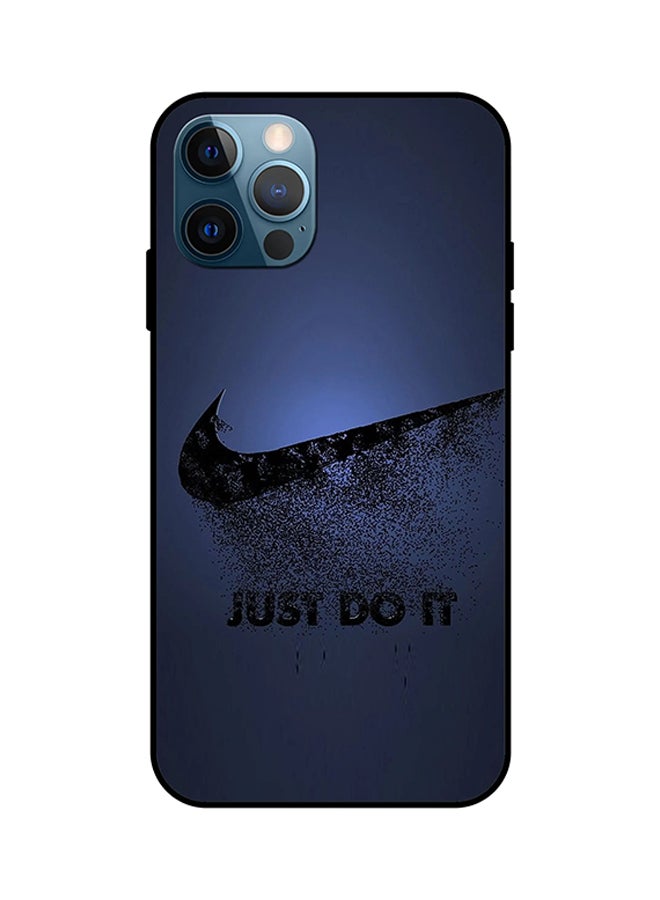 Theodor Just Do it Protective Case Cover For iPhone 12 Pro Max Blue/Black