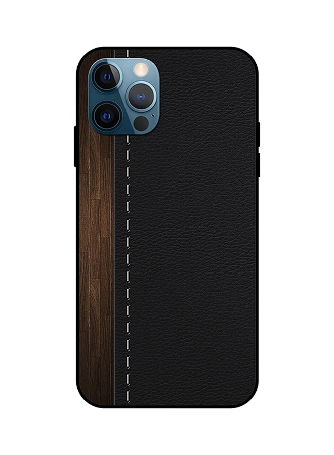 Theodor Leather and Wood Protective Case Cover For iPhone 12 Pro Max Multicolour