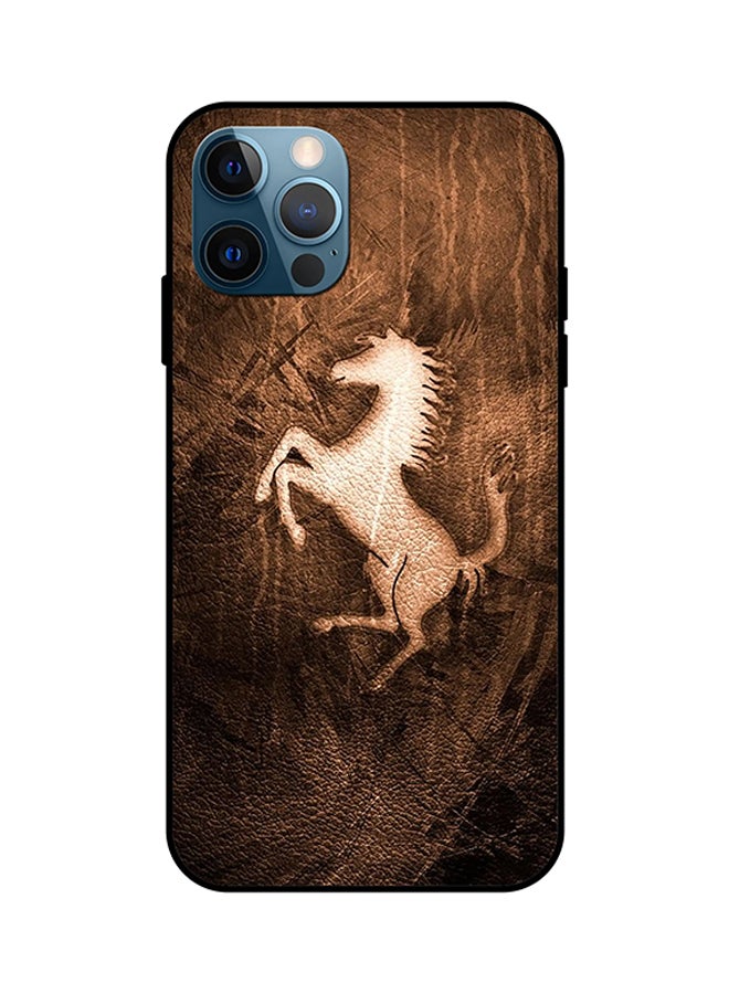 Theodor Leather Horse Protective Case Cover For i Phone 12 Pro Max Multicolour