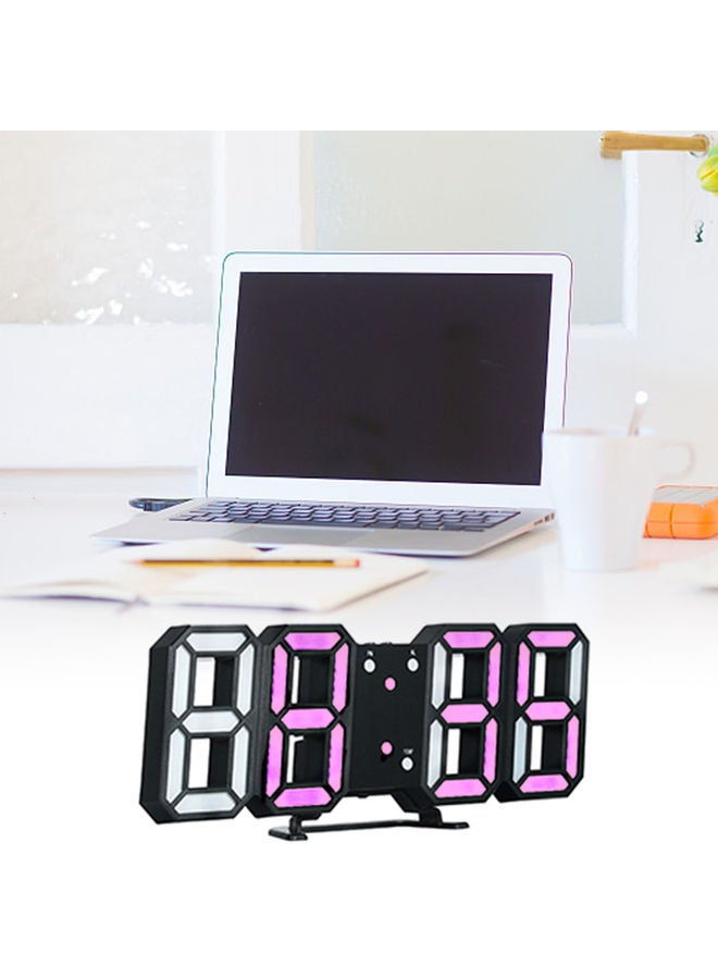 3D LED Digital Clock Multicolour - Image 2