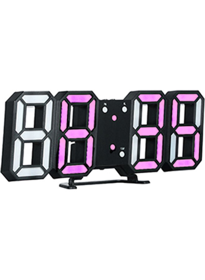 3D LED Digital Clock Multicolour - Image 1