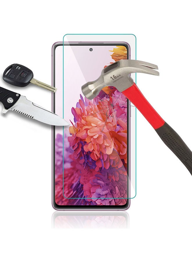 دبليو تيك مجموعة لاصقات حماية للشاشة من الزجاج المقوى لهاتف سامسونج جالاكسي S20 FE مكونة من قطعتين شفاف - Image 3