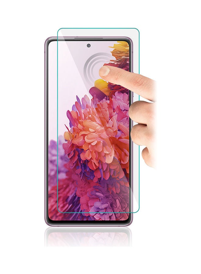 دبليو تيك مجموعة لاصقات حماية للشاشة من الزجاج المقوى لهاتف سامسونج جالاكسي S20 FE مكونة من قطعتين شفاف - Image 4
