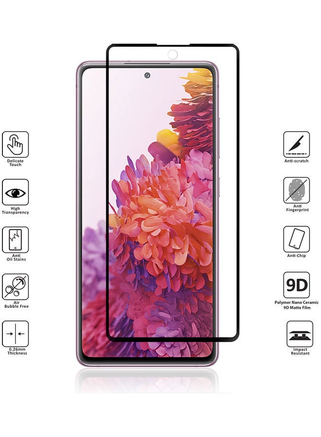 Wtech Pack Of 2 Tempered Glass Screen Protectors For Samsung Galaxy S20 FE Clear/Black - Image 2