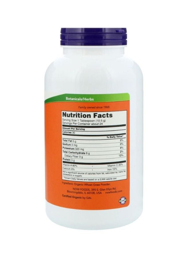 Now Foods Certified Organic Wheat Grass Pure Powder - Image 2