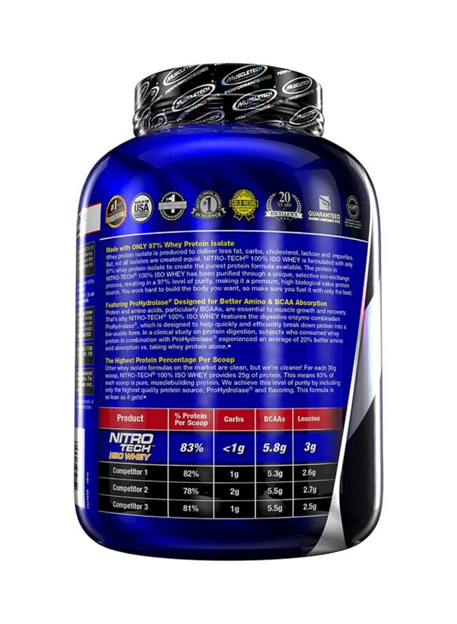 Nitro Tech Iso Whey Protein - Vanilla - 2.27 Kg