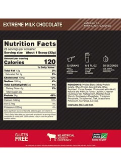 Optimum Nutrition Gold Standard Whey Isolate Protein - Extreme Milk Chocolate - 909 Gram  - Image 3