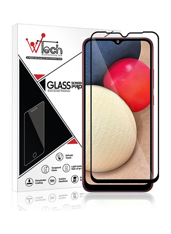 Wtech Tempered Glass Screen Protector For Samsung Galaxy A02s Clear/Black - Image 1