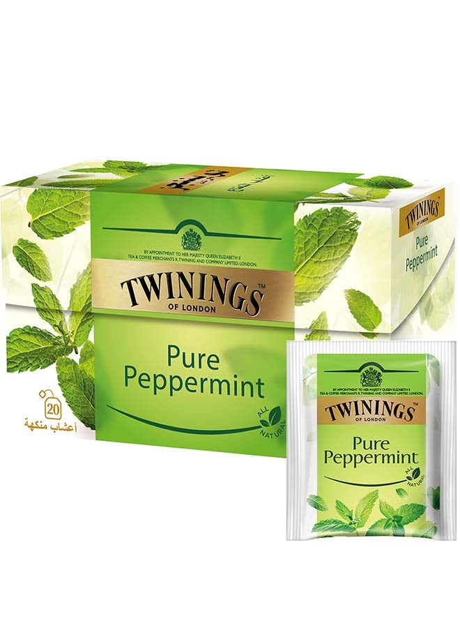 Twinings - Pure Peppermint Tea 20 Bags 40grams - Image 1