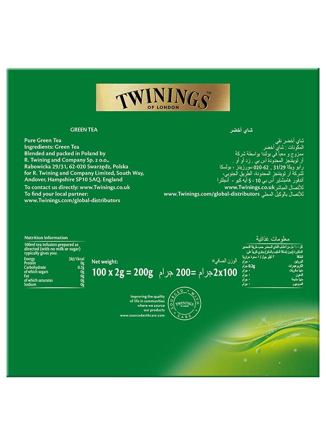 100 Pure Green Tea Bags 200grams - v1615230659/N36138697A_2