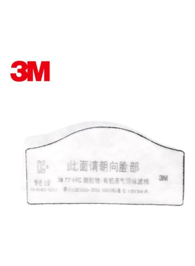 3M 10-Piece Activated Carbon Mask Filter Set 7744 White - Image 4