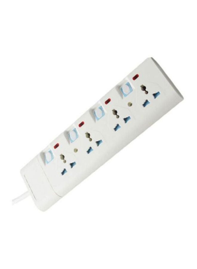 GEEPAS 4-Way Extension Socket White  - Image 3