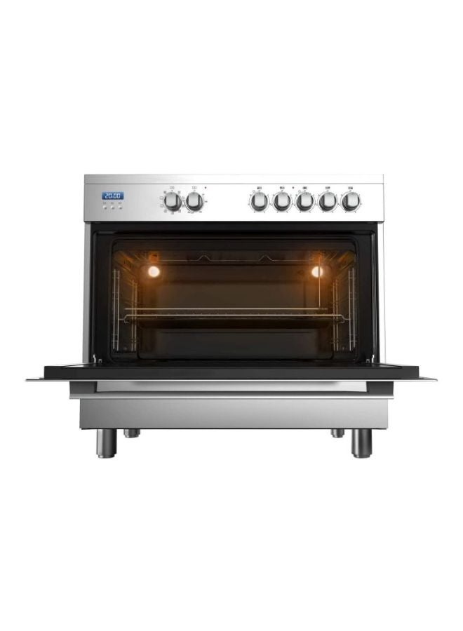 Midea - 5-Hob Stainless Steel Cooker Range VSVC96048 Silver - Image 1