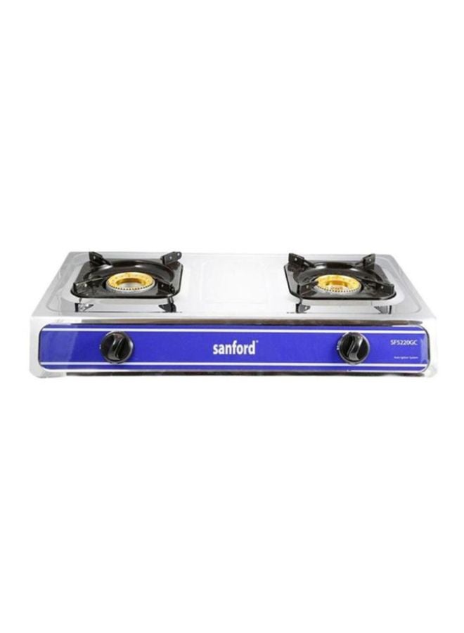 سانفورد موقد غاز بشعلتين Sf5220gc فضي/أزرق/أسود  - Image 1