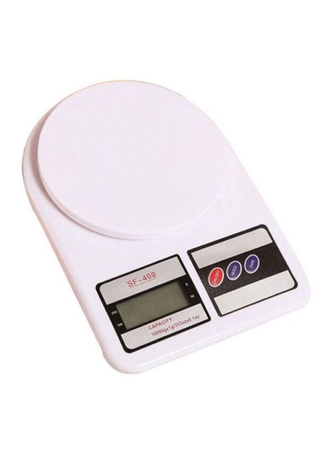 Electronic Digital Kitchen Scale White