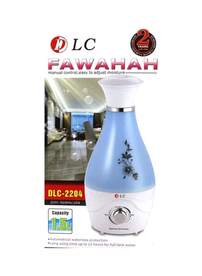 DLC - Fawahah Manual Control Humidifier 25W 2.72484E+12 White/Blue - Image 1