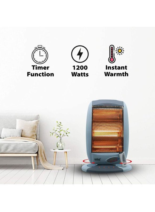 Sanford Halogen Room Heater 1200 Watts 1200.0 W SF1252RH BS Grey - Image 4