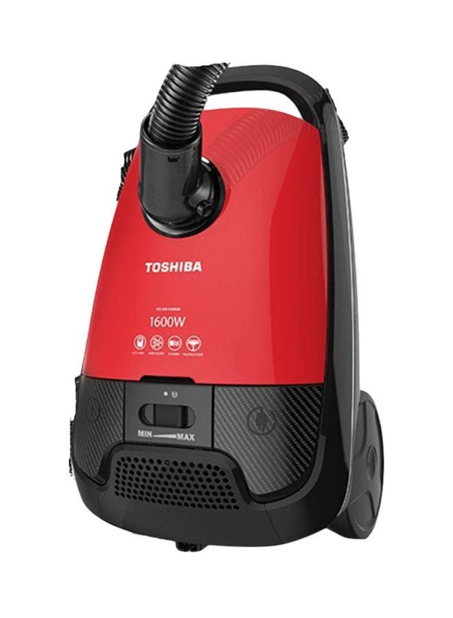 مكنسة كهربائية بقدرة 1800 وات مزودة بفلتر الهواء الجسيمائي العالي الكفاءة وفرشاة غبار 1800 W VC-EA1800SE أحمر وأسود