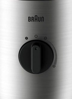 BRAUN Power Blender, Glass Jug, Variable Speeds, Pulse Function, 0.600L Smoothie2Go Bottles, Dishwasher Safe 1.5 L 800 W JB3272SI Silver/Clear/Black  - Image 4