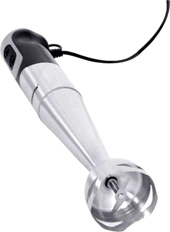GEEPAS Stainless Steel Hand Blender - 2 Speed Powerful Motor with Durable Stainless Steel Blade & Removable Stick | Ideal for Smoothies, Shakes, Baby Food, & Fruits GHB5468 Silver/Black  - Image 2