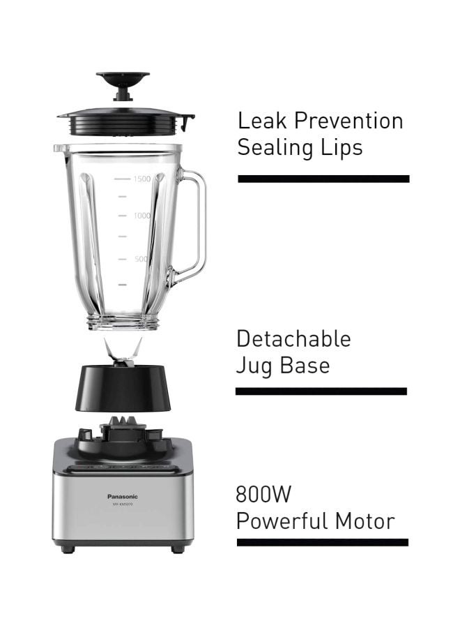 Panasonic - Blender 1.5 L 800.0 W MX-KM5070 Silver/Black/Clear - Image 1