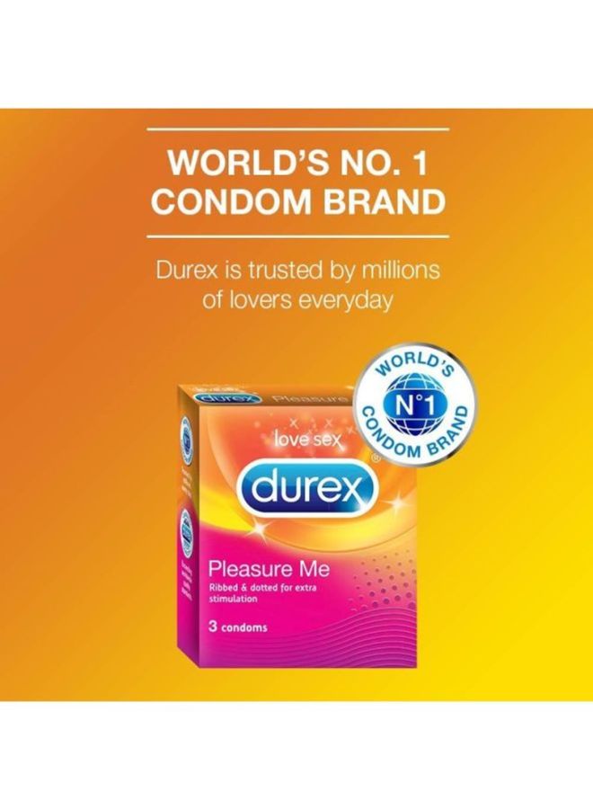 Durex 3-Pieces Pleasure Me Condoms  - Image 4
