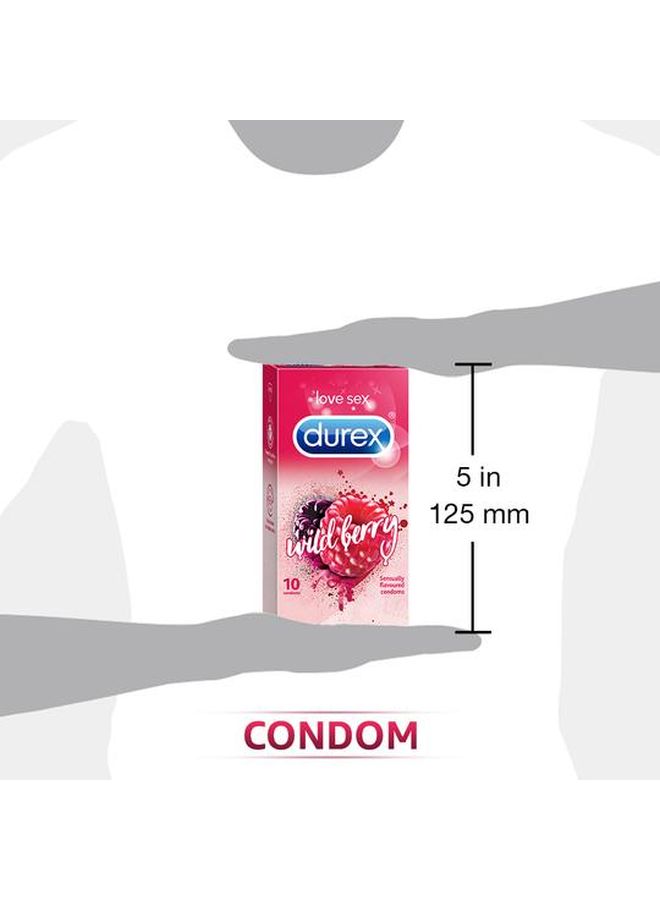 Durex - Sensual Strawberry Condoms For Men 12 Pieces - Image 1