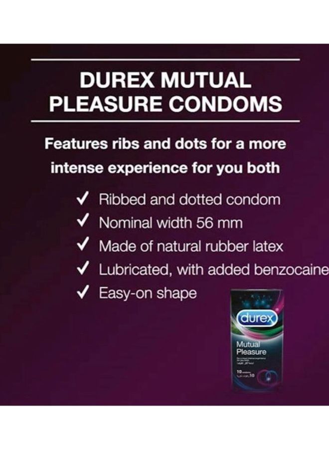 Pack Of 10 Mutual Pleasure Condom - v1615231316/N24091511A_5