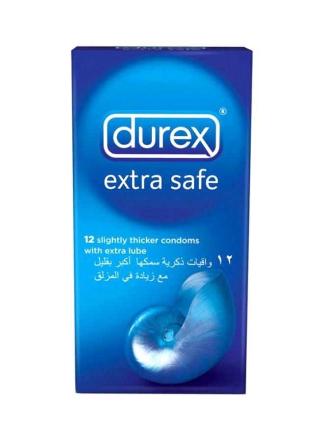 Durex Pack Of 12 Extra Safe Slightly Thicker Condom  - Image 1