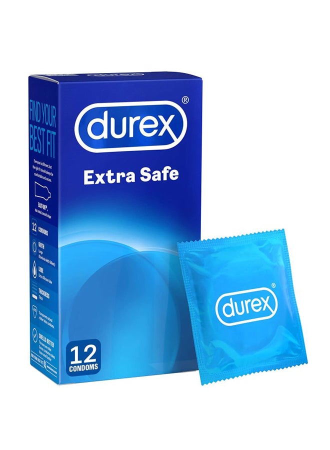 Durex Pack Of 12 Extra Safe Slightly Thicker Condom  - Image 2