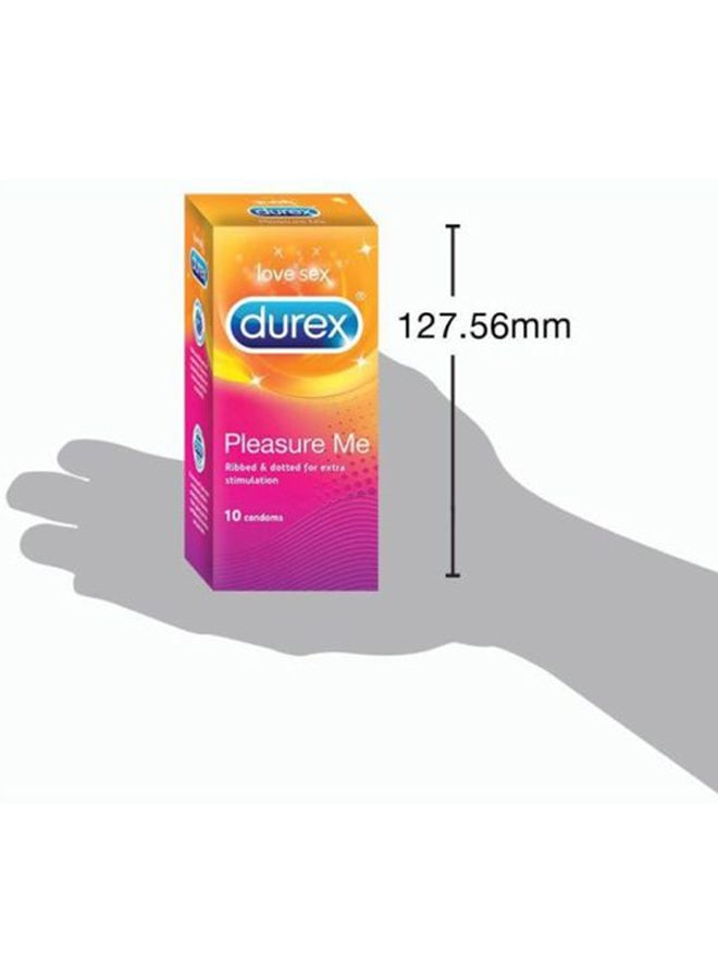Durex - Pack Of 10 Pleasure Me Ribbed And Dotted Condom - Image 1