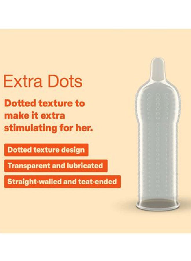 Durex - 10-Piece Extra Dots Condoms - Image 1