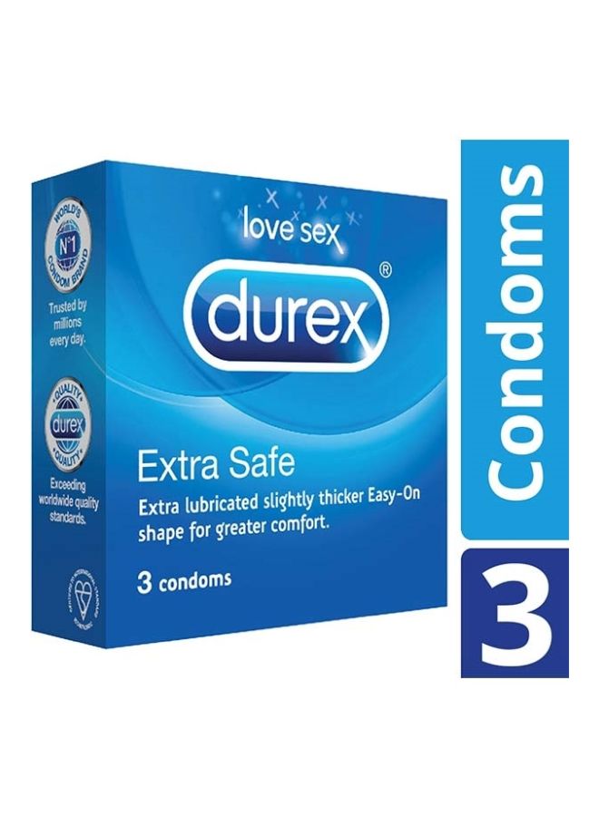 Durex Pack Of 3 Extra Safe Condom  - Image 4