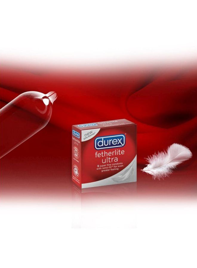 Durex - Fetherlite Ultra Condoms 3'S - Image 1