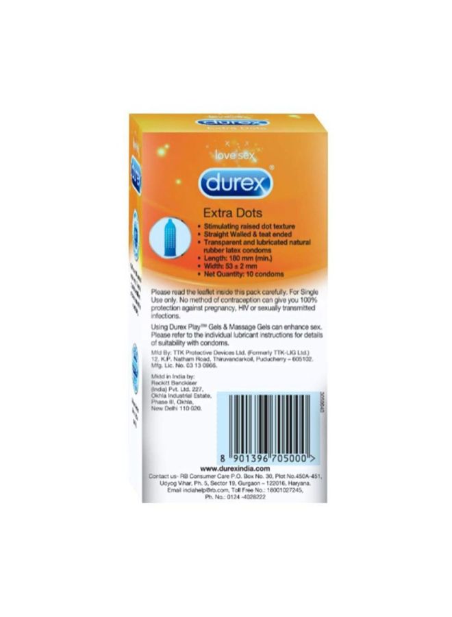 Durex - 100-Piece Extra Dots Condom Set - Image 1