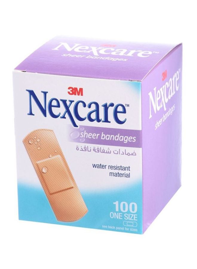 3M 100-Piece Sheer Adhesive Bandage Set - Image 1
