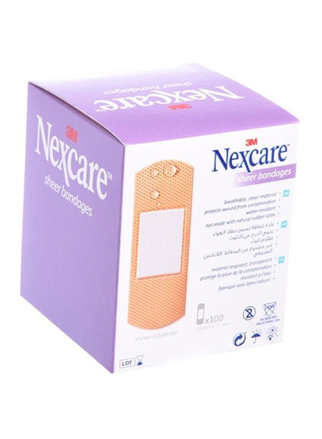 3M 100-Piece Sheer Adhesive Bandage Set - Image 2