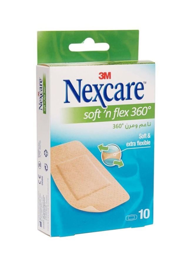 3M Ultra Stretch MAXI Flexible Comfort Bandages, G, 50 mm x 101 mm, 10/Pack - Image 1