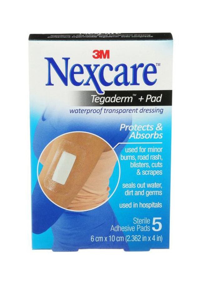 3M 5-Piece Tegaderm+Pad Waterproof Dressing - Image 1