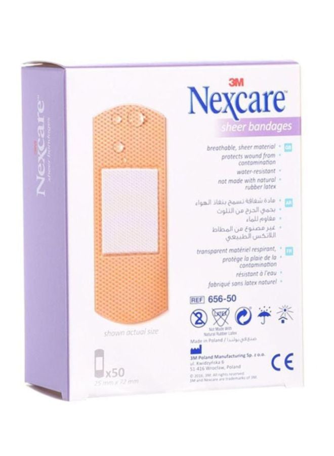 3M 50-Piece Sheer Bandages - Image 2