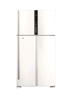 HITACHI 990L Gross Top Mount Double Door Premium Refrigerator , 10 Year Warranty on Inverter Compressor, 2 Doors Fridge, Dual Fan Cooling, LED Panel, Twist Ice Tray- 1 Year Warranty RV990PUK1K White  - Image 1