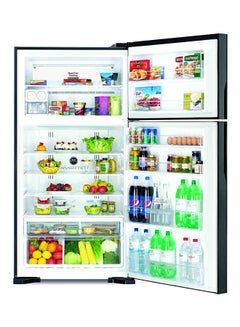 HITACHI 990L Gross Top Mount Double Door Premium Refrigerator , 10 Year Warranty on Inverter Compressor, 2 Doors Fridge, Dual Fan Cooling, LED Panel, Twist Ice Tray- 1 Year Warranty RV990PUK1K White  - Image 4