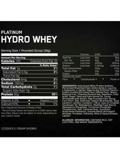 Optimum Nutrition Platinum Hydrowhey Protein Powder 30 Grams Of Protein For Muscle Support And Recovery 100% Hydrolyzed Whey Protein Isolate Powder Velocity Vanilla 40 Servings  - Image 3